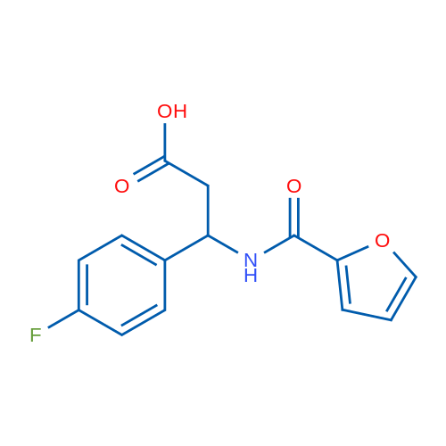 3-(4-Fluorophenyl)-3-(furan-2-carboxamido)propanoic acid 1g