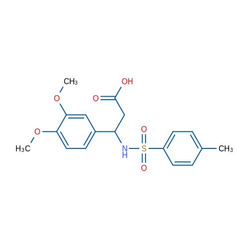 3-(3,4-Dimethoxyphenyl)-3-(4-methylphenylsulfonamido)propanoic acid 1g
