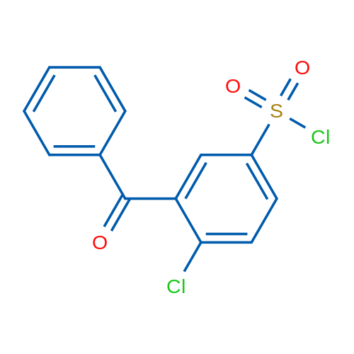 3-Benzoyl-4-chlorobenzene-1-sulfonyl chloride 1g