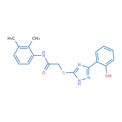N-(2,3-Dimethylphenyl)-2-((3-(2-hydroxyphenyl)-1H-1,2,4-triazol-5-yl)thio)acetamide 1g