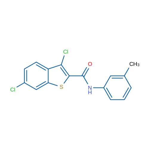 3,6-Dichloro-N-(m-tolyl)benzo[b]thiophene-2-carboxamide 1g