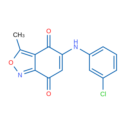5-((3-Chlorophenyl)amino)-3-methylbenzo[c]isoxazole-4,7-dione 1g