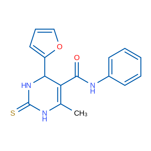 4-(Furan-2-yl)-6-methyl-N-phenyl-2-sulfanylidene-1,2,3,4-tetrahydropyrimidine-5-carboxamide 1g