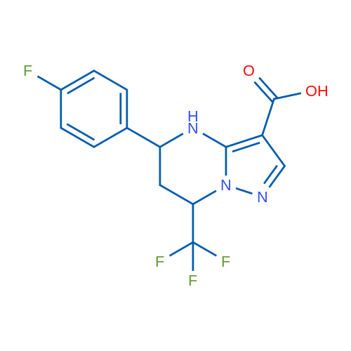 5-(4-Fluorophenyl)-7-(trifluoromethyl)-4,5,6,7-tetrahydropyrazolo[1,5-a]pyrimidine-3-carboxylic acid 1g