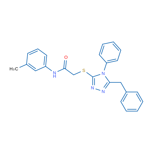 2-((5-Benzyl-4-phenyl-4H-1,2,4-triazol-3-yl)thio)-N-(m-tolyl)acetamide 1g
