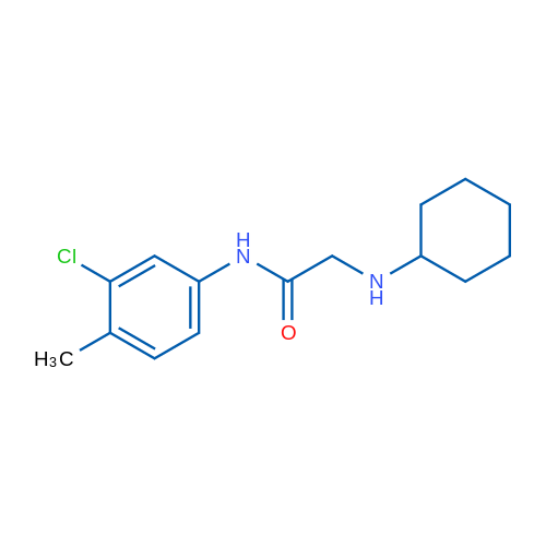 N-(3-Chloro-4-methylphenyl)-2-(cyclohexylamino)acetamide 1g