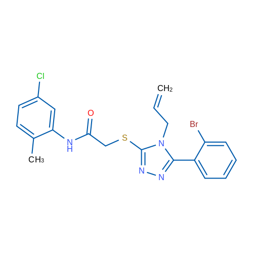 2-((4-Allyl-5-(2-bromophenyl)-4H-1,2,4-triazol-3-yl)thio)-N-(5-chloro-2-methylphenyl)acetamide 1g