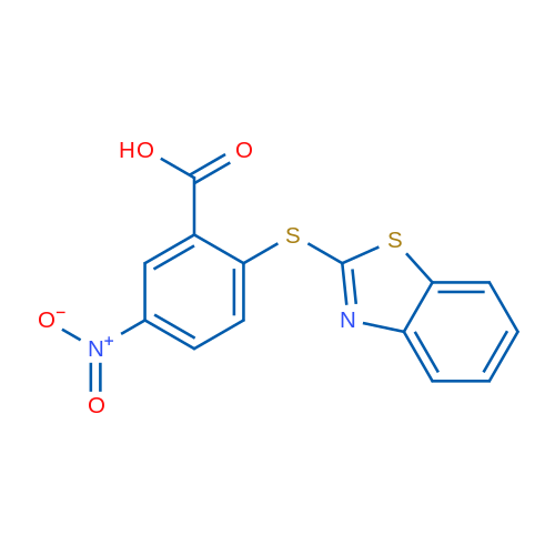 2-(Benzo[d]thiazol-2-ylthio)-5-nitrobenzoic acid 1g