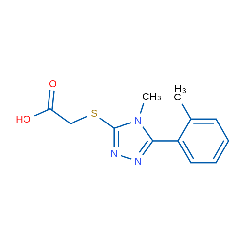 2-((4-Methyl-5-(o-tolyl)-4H-1,2,4-triazol-3-yl)thio)acetic acid 1g