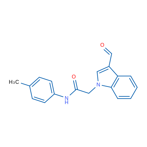 2-(3-Formyl-1H-indol-1-yl)-N-(p-tolyl)acetamide 1g