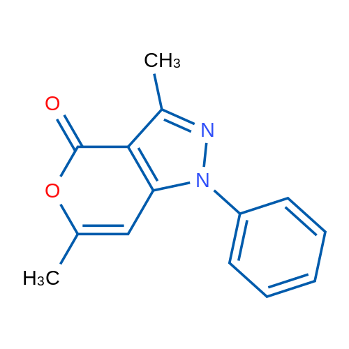 3,6-Dimethyl-1-phenylpyrano[4,3-c]pyrazol-4(1H)-one 1g