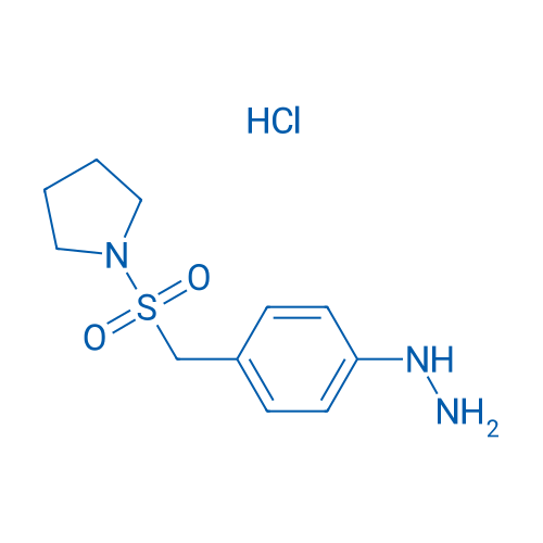 1-((4-Hydrazinylbenzyl)sulfonyl)pyrrolidine hydrochloride 100mg