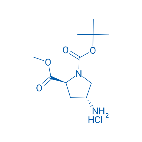 (2S,4R)-1-tert-Butyl 2-methyl 4-aminopyrrolidine-1,2-dicarboxylate hydrochloride 250mg