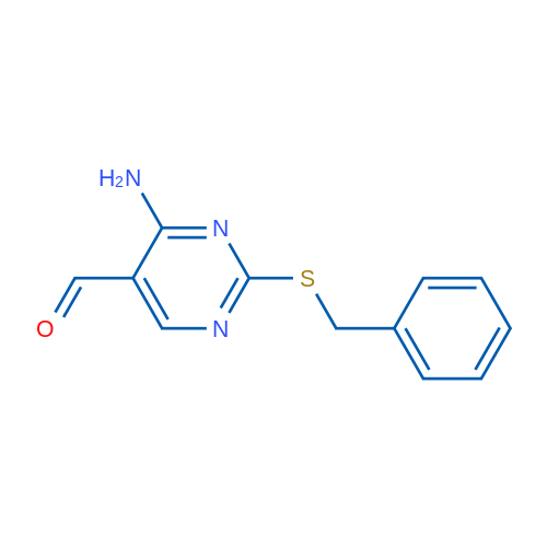 4-Amino-2-(benzylthio)pyrimidine-5-carbaldehyde 1g