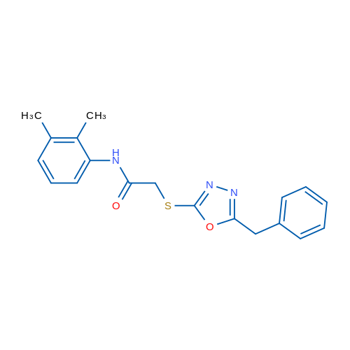 2-((5-Benzyl-1,3,4-oxadiazol-2-yl)thio)-N-(2,3-dimethylphenyl)acetamide 1g