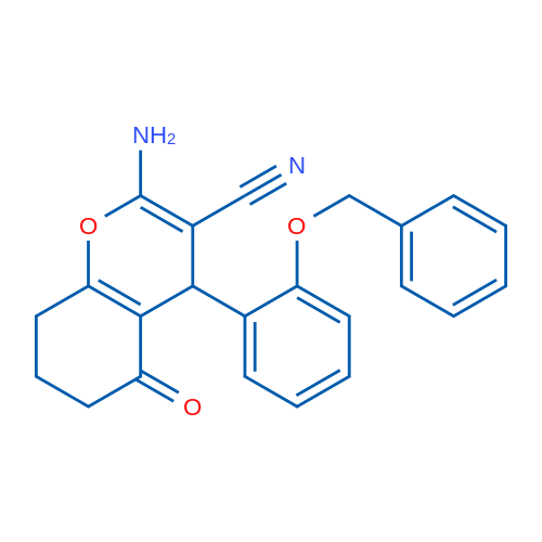 2-Amino-4-(2-(benzyloxy)phenyl)-5-oxo-5,6,7,8-tetrahydro-4H-chromene-3-carbonitrile 1g