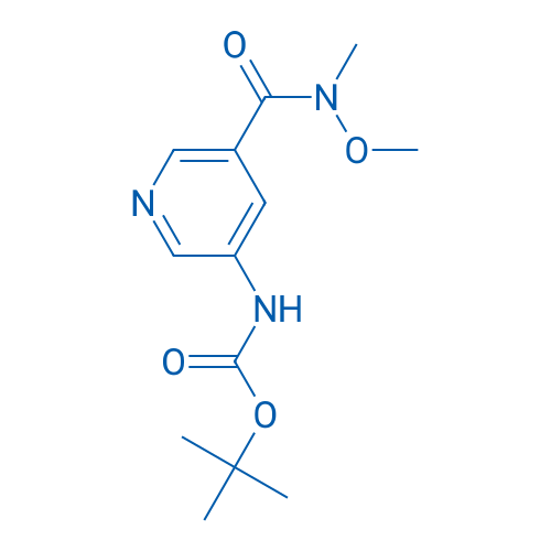 tert-Butyl (5-(methoxy(methyl)carbamoyl)pyridin-3-yl)carbamate 1g