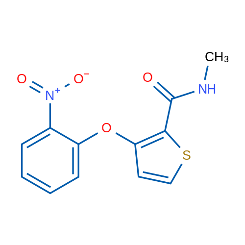 N-Methyl-3-(2-nitrophenoxy)thiophene-2-carboxamide 1g