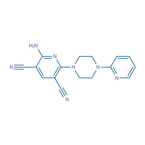 2-Amino-6-[4-(pyridin-2-yl)piperazin-1-yl]pyridine-3,5-dicarbonitrile 1g