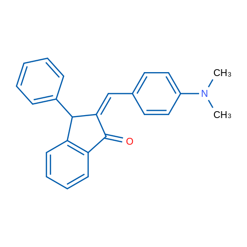 (2Z)-2-{[4-(dimethylamino)phenyl]methylidene}-3-phenyl-2,3-dihydro-1H-inden-1-one 1g