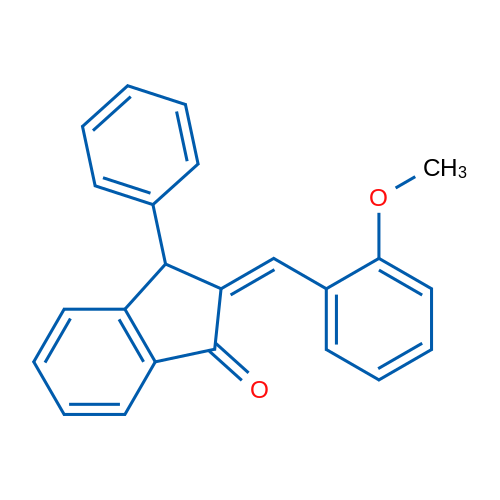 (2Z)-2-[(2-Methoxyphenyl)methylidene]-3-phenyl-2,3-dihydro-1H-inden-1-one 1g