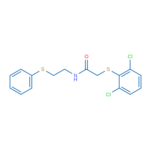 2-[(2,6-Dichlorophenyl)sulfanyl]-N-[2-(phenylsulfanyl)ethyl]acetamide 1g