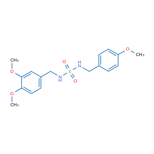[(3,4-Dimethoxyphenyl)methyl]({[(4-methoxyphenyl)methyl]sulfamoyl})amine 1g