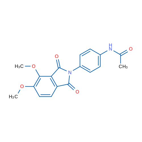 N-(4-(4,5-Dimethoxy-1,3-dioxoisoindolin-2-yl)phenyl)acetamide 1g