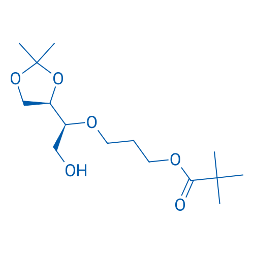 3-((S)-1-((R)-2,2-Dimethyl-1,3-dioxolan-4-yl)-2-hydroxyethoxy)propyl pivalate 250mg
