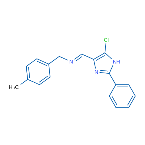 (E)-[(5-Chloro-2-phenyl-1H-imidazol-4-yl)methylidene][(4-methylphenyl)methyl]amine 1g