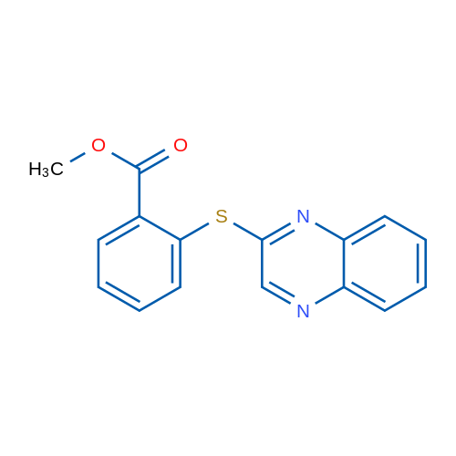 Methyl 2-(quinoxalin-2-ylsulfanyl)benzoate 1g