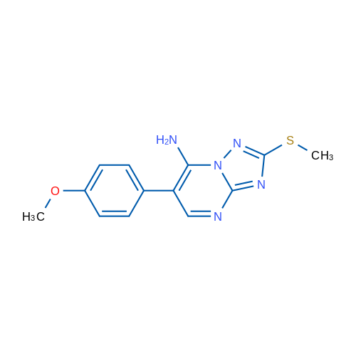 6-(4-Methoxyphenyl)-2-(methylsulfanyl)-[1,2,4]triazolo[1,5-a]pyrimidin-7-amine 1g