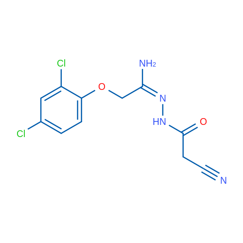N'-[(1E)-1-Amino-2-(2,4-dichlorophenoxy)ethylidene]-2-cyanoacetohydrazide 1g