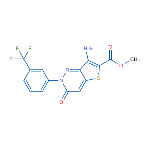 Methyl 7-amino-3-oxo-2-[3-(trifluoromethyl)phenyl]-2H,3H-thieno[3,2-c]pyridazine-6-carboxylate 1g
