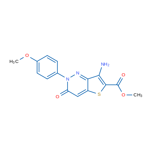 Methyl 7-amino-2-(4-methoxyphenyl)-3-oxo-2H,3H-thieno[3,2-c]pyridazine-6-carboxylate 1g