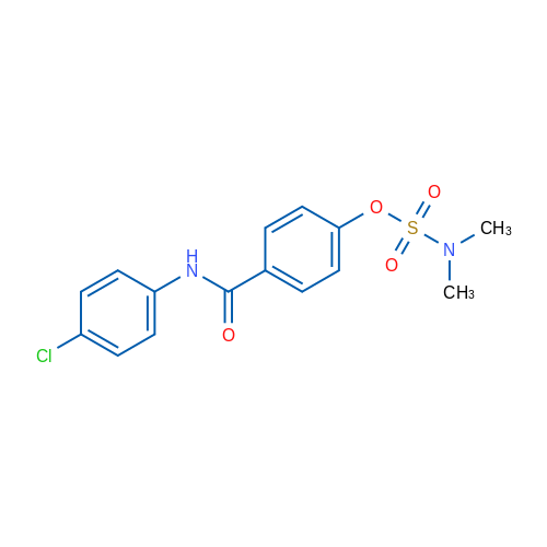 4-[(4-Chlorophenyl)carbamoyl]phenyl N,N-dimethylsulfamate 1g