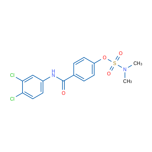 4-[(3,4-Dichlorophenyl)carbamoyl]phenyl N,N-dimethylsulfamate 1g
