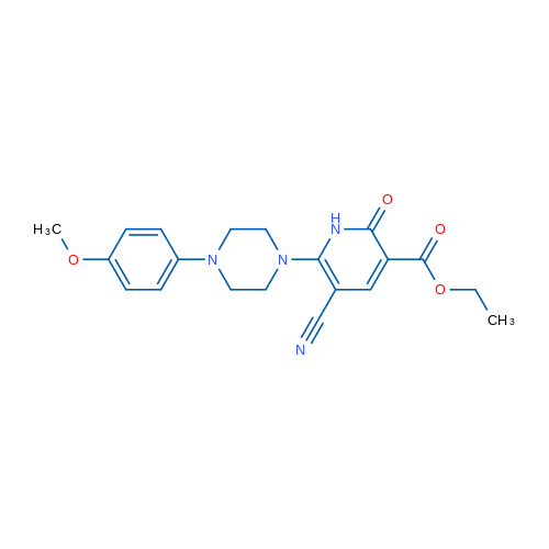 Ethyl 5-cyano-6-[4-(4-methoxyphenyl)piperazin-1-yl]-2-oxo-1,2-dihydropyridine-3-carboxylate 1g