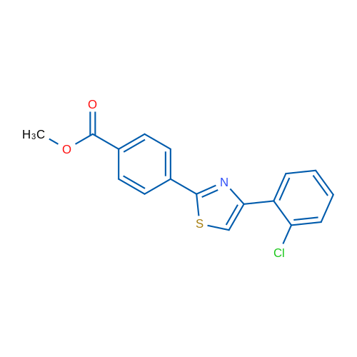 Methyl 4-[4-(2-chlorophenyl)-1,3-thiazol-2-yl]benzoate 1g