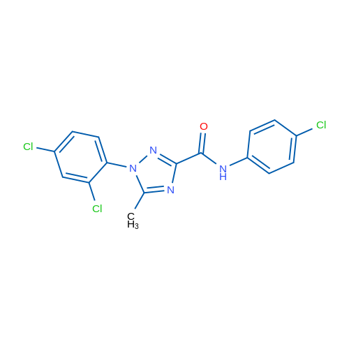 N-(4-Chlorophenyl)-1-(2,4-dichlorophenyl)-5-methyl-1H-1,2,4-triazole-3-carboxamide 1g