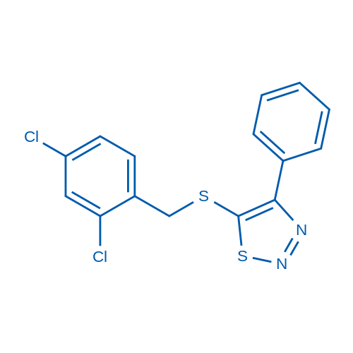 5-{[(2,4-dichlorophenyl)methyl]sulfanyl}-4-phenyl-1,2,3-thiadiazole 1g