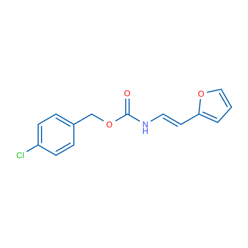 (4-Chlorophenyl)methyl N-[(E)-2-(furan-2-yl)ethenyl]carbamate 1g