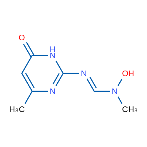 (E)-N-Hydroxy-N-methyl-N'-(4-methyl-6-oxo-1,6-dihydropyrimidin-2-yl)methanimidamide 1g