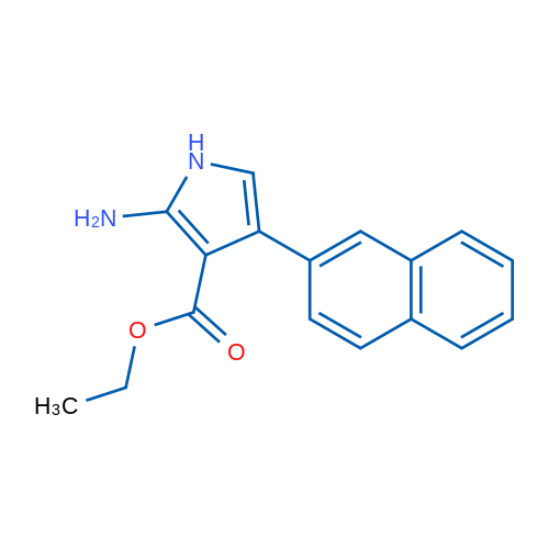 Ethyl 2-amino-4-(naphthalen-2-yl)-1H-pyrrole-3-carboxylate 1g