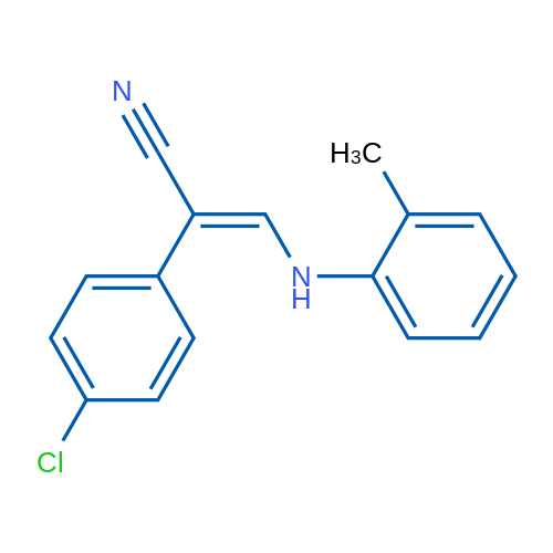 (2E)-2-(4-Chlorophenyl)-3-[(2-methylphenyl)amino]prop-2-enenitrile 1g