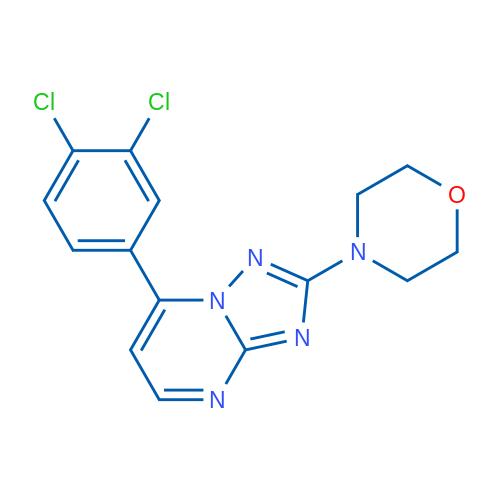 4-[7-(3,4-Dichlorophenyl)-[1,2,4]triazolo[1,5-a]pyrimidin-2-yl]morpholine 1g