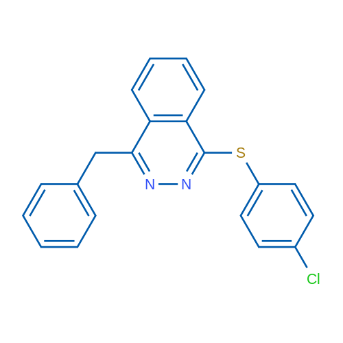 1-Benzyl-4-[(4-chlorophenyl)sulfanyl]phthalazine 1g