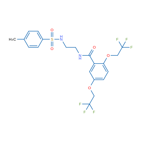 N-[2-(4-Methylbenzenesulfonamido)ethyl]-2,5-bis(2,2,2-trifluoroethoxy)benzamide 1g
