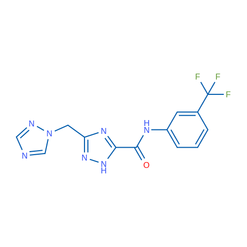 3-[(1H-1,2,4-Triazol-1-yl)methyl]-N-[3-(trifluoromethyl)phenyl]-1H-1,2,4-triazole-5-carboxamide 1g