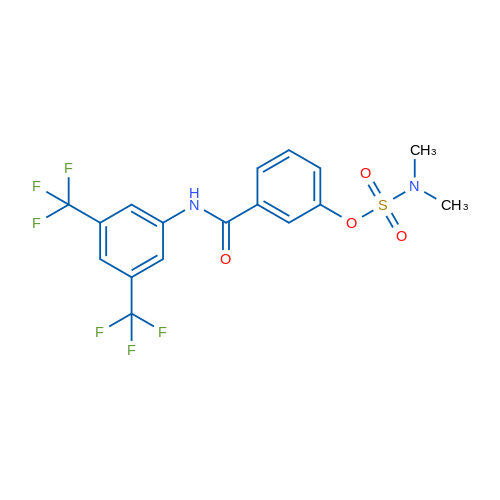 3-{[3,5-bis(trifluoromethyl)phenyl]carbamoyl}phenyl N,N-dimethylsulfamate 1g